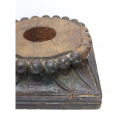 Świecznik z drewna egzotycznego Rzeźbiony XL